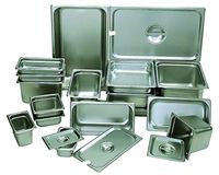 Update International STP-504 SS Steam Table Pan, 25 Gauge, 1/2 Size, 4" Deep