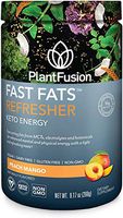 PlantFusion Fast Fats Refresher Keto Energy Powder,Ketogenic Diet Supplement with MCTs & Electrolytes,Vegan Powdered Drink Mix for Athletic Performance,Mental Focus,Ketogenesis,Peach Mango,15 Servings