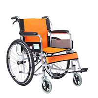 Jiu Si- Wheelchair - Folding Wheelchair Old People's Wheelbarrow Portable Disabled Multi-Functional Old Age Scooter Size -68x103x90cm Wheelchair (Color : Black)