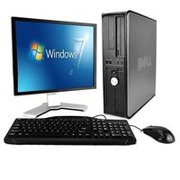 Dell Optiplex Dual Core with 19" LCD(Brands may vary), New 4GB RAM, 80GB HDD, Windows 10 Professional 64-Bit-(Certified Reconditioned)