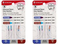 Universal Heavy Duty Machine Needles -5/Pkg... (Pack of 2)