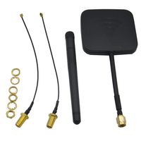 Blomiky FPV Distance Enhanced 5.8Ghz 14dBi High Gain Panel Antenna and 2.4GHz 3dBi Antenna Kit for H ubsan H501S H502S H107D+ H107D JJRC H25G H29G Quadcopter H107 Antenna