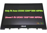 New Replacement 13.3" QHD+ 3K (3200x1800) LCD Screen IPS LED Display + Touch Digitizer + Bezel Frame Assembly Fit ASUS ZENBOOK UX303 UX303LA