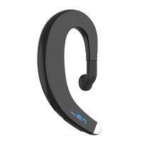 Ear Hook Wireless Bluetooth Headphones,LISN Painless Wearing Bluetooth Earpieces with Mic, Lightweight Non Ear Plug Single Ear Bluetooth Headsets for Cell Phone 8-10 Hrs Playtime(Black)