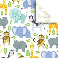 Zoo | Print Tissue 48 Sheets | 15 Inch x 20 Inch | Premium Quality for Gift Bag, Gift Wrap, Party Decoration, Special Occasion | Colors of Rainbow