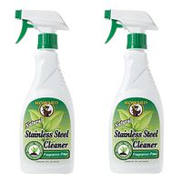 HHoward - Products Natural Stainless Steel Cleaner Trigger Spray, (2 X 16-Ounce) Bottles, (Lemongrass Lime)