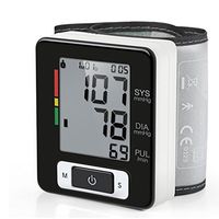 Sphygmomanometer LPY-Wrist Blood Pressure Monitor for Home Use with Large Cuff, Digital Electric BP Tester Machine Meters, 2 User Modes Each with 90 Memory Capacity