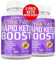 (2-Pack) Ultra Fast Keto Boost Pills - Rapid Keto Boost 120 Count Advanced BHB Exogenous Ketones Ketosis Ketogenic Supplement for Men Women - 3 Bottles