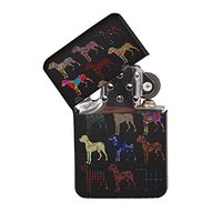 Great Dane Pattern - Black Lighter Windproof Flip-Top Refillable with tin Gift Box