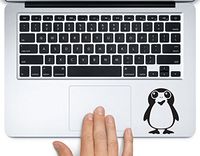 Porg Star Wars Printed Trackpad Clear Vinyl Decal Sticker Compatible with Apple MacBook Pro Air 11" 12" 13" 15" All Years Laptop Trackpad Keyboard (11 " Macbook Air)