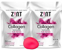 Zint Collagen Powder Collagen Peptides XL (2 pack-32 oz): Anti Aging Hydrolyzed Beauty Protein Powder Supplement - for Skin, Hair & Nails - Bonus Stress Ball