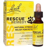 Bach, Original Flower Remedies, Rescue Remedy Pet, Alcohol-Free Formula, 0.35 fl oz (10 ml) Dropper - 2pc