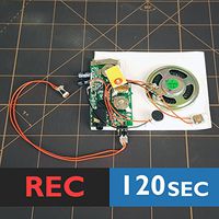 120s w LINE IN port LIGHT SENSOR record device voice module music box sound chip