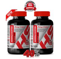 Moringa oleifera Powder - Moringa OLEIFERA Leaf Powder 1200 MG 4:1 Extract - Increase Blood Flow (2 Bottles)