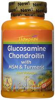 Thompson Glucosamine and Chondroitin with MSM and Turmeric Capsules, 120 Count