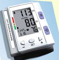 EastShore Digital Wrist Blood Pressure Monitor, 120 Memory in 4 Group,Irregular Heart Beat Detector, Jumbo LCD