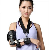 Adjustable Elbow Brace arm Support Stretched Straight Cerebral Stroke Hemiplegia Correction Elbow Joint Fixation Brace Limit Correction orthosis Tools arm Extension Fracture Protector (Left Elbow)