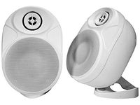 NXG 6 Inch Indoor/Outdoor Weatherproof, Weather Resistant Bluetooth Wireless Speakers - White -1 Pair