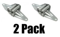 (2) New 18 Gauge Garage Door #2 Hinges Standard Duty Embossed for Extra Strength