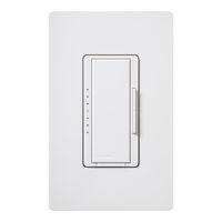 Lutron, White Maestro Dimmer for Halogen and Incandescent Bulbs, with Wallplate, Single-Pole, MAW-600H-WH