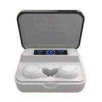S WIDEN ELECTRIC TWS Bluetooth Earphones with Digital Charging Box, S590 9D True Wireless Stereo Bluetooth 5.0 Earphone Touch in-Ear Automatic Pairing Earbuds, 2200mAh IP67 CVC8.0 Sports Headphone