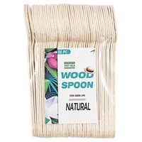 Bamboo Home Eco-Friendly Biodegradable Bamboo/Wooden Cutlery Spoon|Pack of 100pcs-6inch/5.6inch