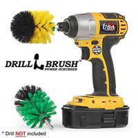 Drill Brush Power Scrubber - Kitchen Cleaning Brush - Dish Brush - Stove Top - Kitchen Sink Scrubbing - Tile and Grout Brush - Bathroom Cleaning - Shower Cleaner - Bathtub Scrubber - Floor Cleaner