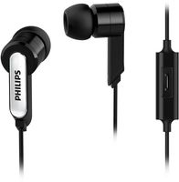 Philips SHE1405BK in-Ear Headphone Headset With Mic SHE1405 Black