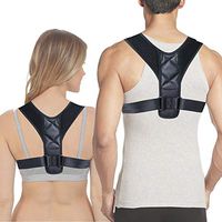 QISTAR-FITNESS Adjustable Back Posture Corrector Brace Support Belt Clavicle Spine Back Shoulder Lumbar Posture Blet Correction Back Supports (Size : M)