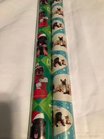 Pets DOGS Holiday Gift Wrapping Paper 2 pack - 40 sq ft each - 80 sq ft total