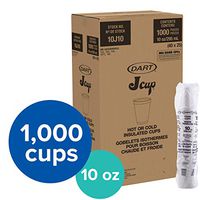 Dart DRC10J10 Styrofoam Insulated Foam Cups, 10 oz (Pack of 25), DCC10J10CT, White
