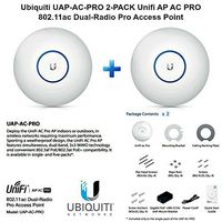 Ubiquiti UAP-AC-PRO 2-PACK Unifi AP AC PRO 11ac Dual-Radio Pro Access Point