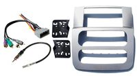 Double Din Dash Kit for Installation of Aftermarket Radio Stereo with Infinity System Compatible with 2002-2005 Dodge Ram (Silver)