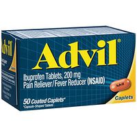 Advil 200 mg Coated Caplets 50 ea (Pack of 7)