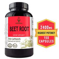 Beet Root 150 Capsules 2400 mg per Serving | Filled with Beet Root Powder | Energy, Stamina, Performance | Anti-Inflammatory | Digestive Function | Immune Booster | Blood Pressure Support | Non-GMO