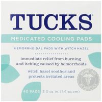 Tucks Medicated Cooling Hemorrhoidal Pads, 40 Count (Pack of 12) by Tucks