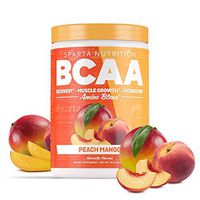 Sparta Nutrition BCAA with Amino9, Full Spectrum EAAs, Caffeine Free, Soy Free, Gluten Free, Peach Mango, 30 Serving