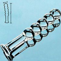 Double-Sided Natural Crystal Smooth Textured Glass Wand