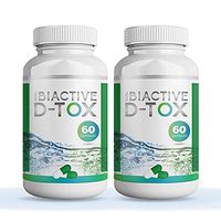 Dual Biactive D-tox - Colon Cleanse Detox to Support Weight Loss, Boost Energy Levels & Constipation Relief for Men & Women, Set of 2 Bottles, Total 120 Capsules (2)