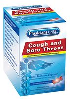PhysiciansCare Cherry Flavor Cough & Throat Lozenges 125 Packets by:First Aid Only