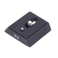 Water & Wood 1pcs Premium RP-20 Quick Release Plate Compatible with Oben QRA-R2 Giottos MH642 MH642C MH511 Black