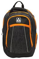 M-Edge BPK-CO6-PO-B Commuter Backpack with Battery (Black/Orange)