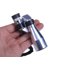 8x20mm Pocket Mini Corner High Definition Optics Monocular single telescope - Ultra-Clear and Bright Visual,Suit for Scientific Bird-Watching,Wilderness Expedition,Watch the Game Live,Etc (Silver)