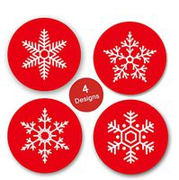 Snowflakes Christmas Stickers,Christmas Envelope Bag Seals,1.5 inch Round Holiday Gift Stickers 504 pcs
