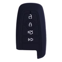 XUHANG Sillicone key fob Skin key Cover Remote Case Protector Shell for 2017 Ford Fusion Smart Remote black