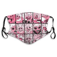 2pcs Ma-sk Anime My Hero Academia Collage - Mina Ashido PM2.5 Non-Medical Dust with Replaceable Filter Elements