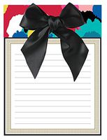 Anna Griffin Note Pad With Bow Poppy