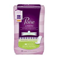 POISE PANTYLINERS VERY LIGHT ASBORBENCY, 208/CS, KIC19305