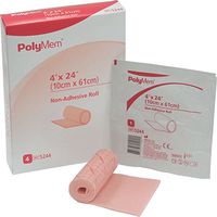PolyMem Non-Adhesive Wound Dressing, Sterile, Foam, 4' X 24' Roll, 5244 (Box of 4)