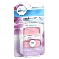 3 x Febreze Small Spaces Air Freshener, Dual Refill, Spring and Renewal 2 ea